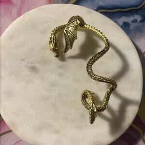 Ear cuff / earring dragon metal ( left ear)